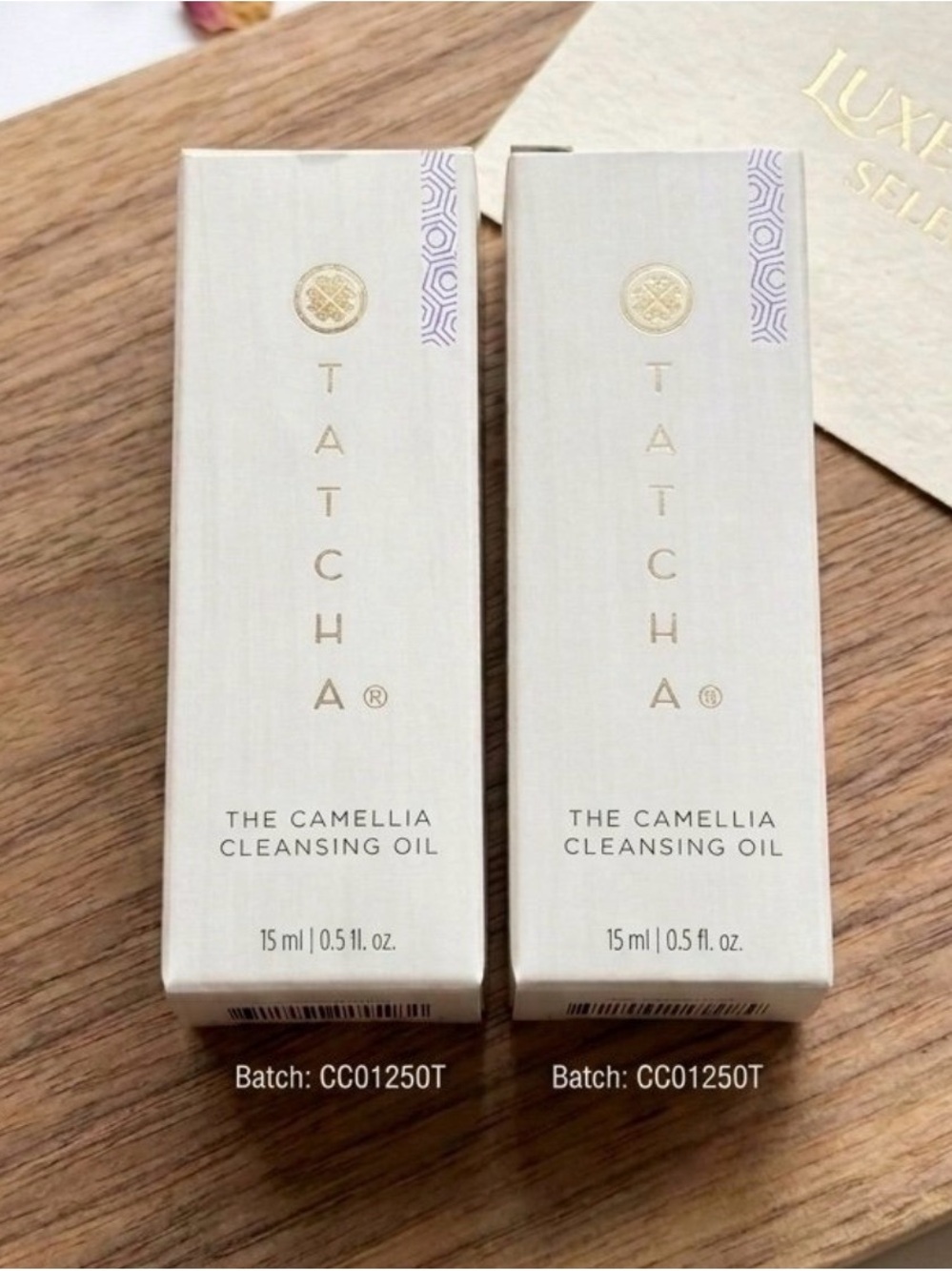 2 Tatcha The Camellia Cleansing Oil - Cream 15ml each